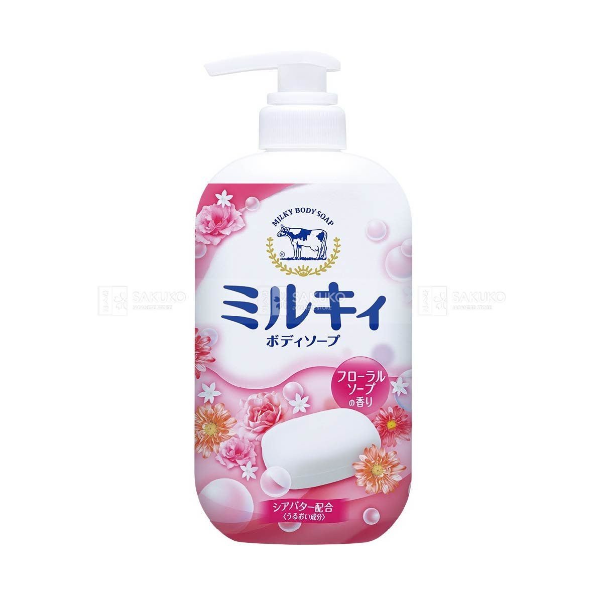 COW SOAP-Sữa tắm hương hoa hồng 550ml