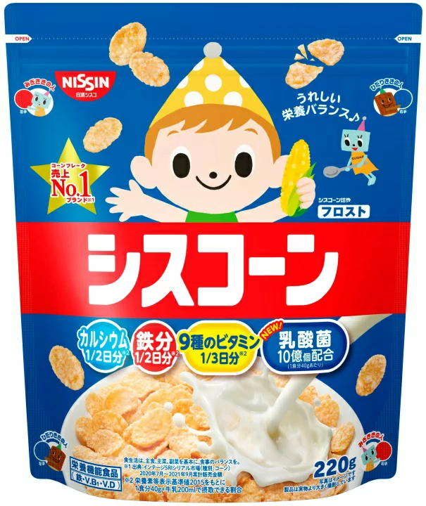 NISSIN- Ngũ cốc dinh dưỡng vị ngô 220g
