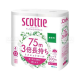  SCOTTIE- Giấy vệ sinh 4 cuộn 2 lớp không mùi 