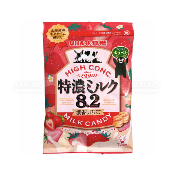  UHA MIKAKUTO- Kẹo sữa đặc vị dâu 8.2 75g 
