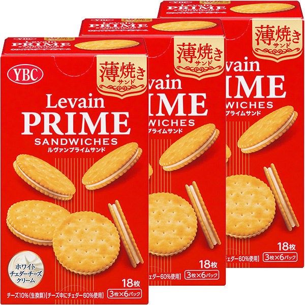  YBC- Bánh quy nhân kem phô mai Levan Prime 18c 
