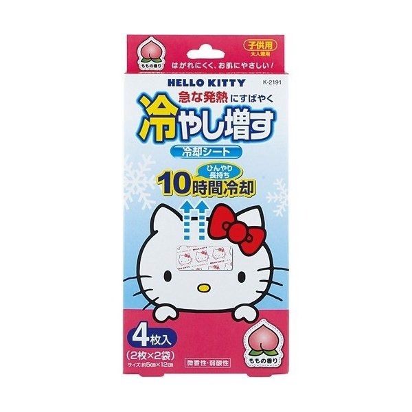  KOKUBO- Miếng dán hạ sốt cho bé HelloKitty 4 miếng 