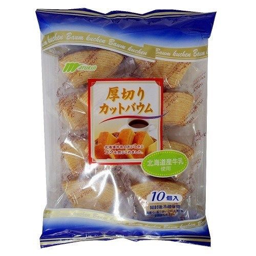  MARUKIN- Bánh bông lan Baumkuchen cắt lát dày 270g 