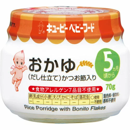  KEWPIE- Cháo hầm nước dùng cá bào 5 tháng  (70g) 