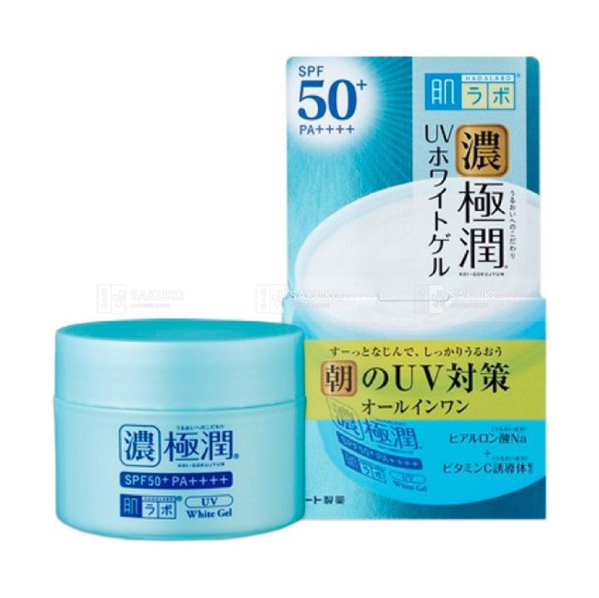 ROHTO- Kem dưỡng trắng HadaLabo SPF 50+(90g)
