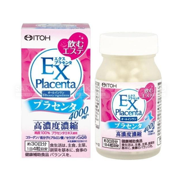  ITOH- VIÊN UỐNG NHAU THAI PLACENTA EX 120 VIÊN 