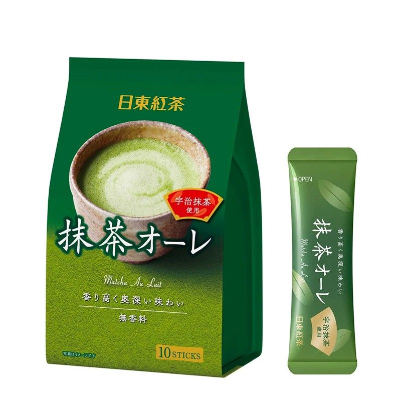  NITTOH- Bột trà sữa matcha hòa tan 12g x 10 gói 