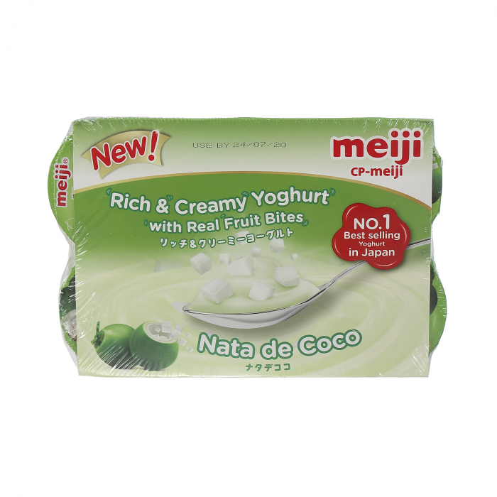  MEIJI- Sữa chua thạch dừa 4hũx90g NEW 