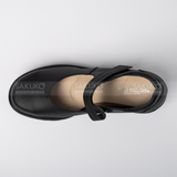  SKRStep - Giày đế xuồng cao cấp MJ Đen 24/69202 