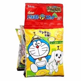  TOHATO- Snack vị ngô hình Doraemon 10g x 4 gói 