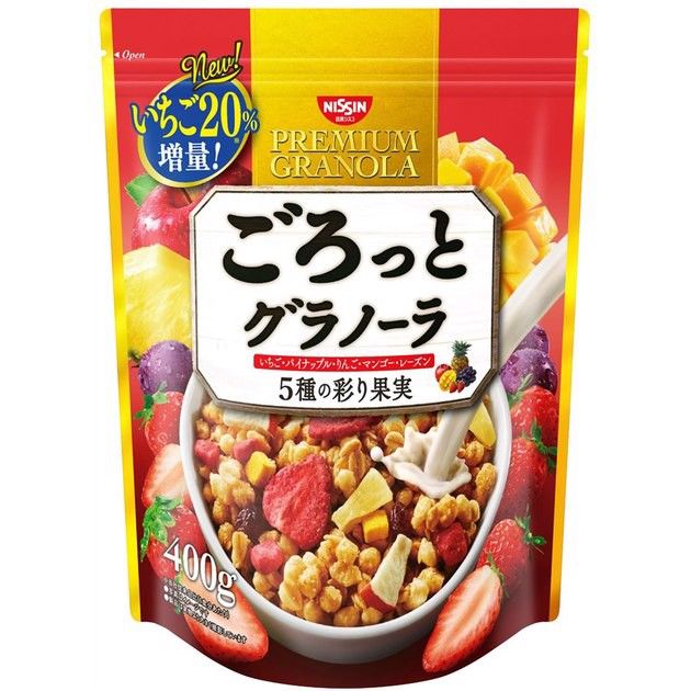  NISSIN- Ngũ cốc dinh dưỡng vị trái cây sấy 400g 