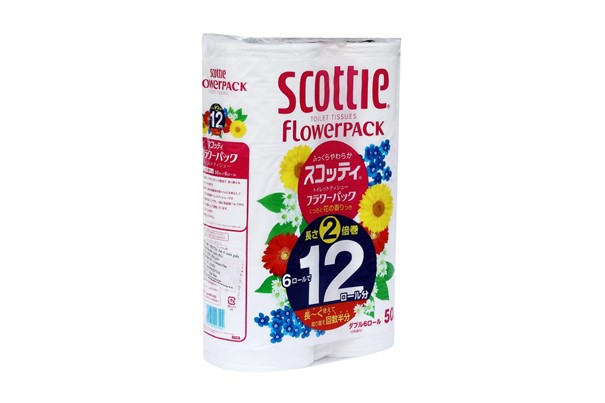 CRECIA - Set 6 cuộn giấy vệ sinh Scottie (giấy đôi)