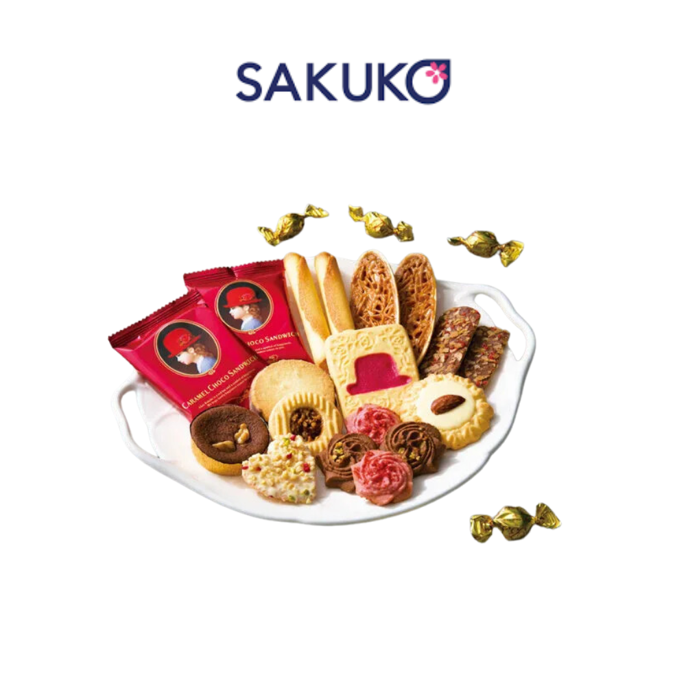  Akai Bohshi - Bánh quy hộp cao cấp 8 vị x 20 chiếc 