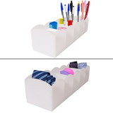  SANADA- Khay nhựa đựng đồ đa năng 5 ngăn (Trắng) 