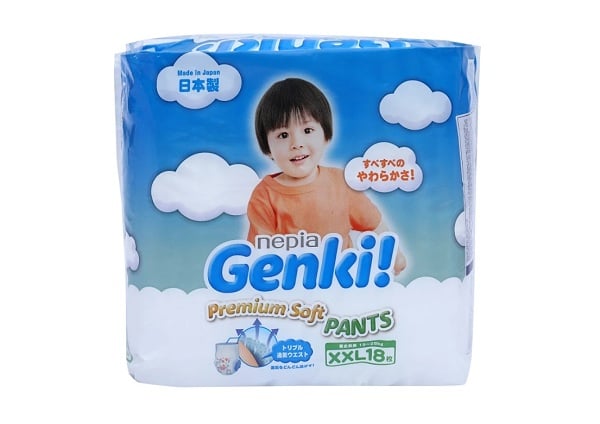 Chọn bỉm quần Genki size XXL18 cho bé từ 18-25kg 