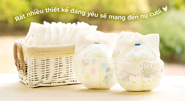 Thiết kế đáng yêu của Bỉm Merries cỡ XXL26 dạng quần + 2 miếng