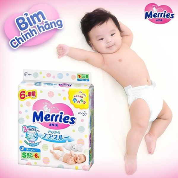 Loại bỉm Merries dạng dán