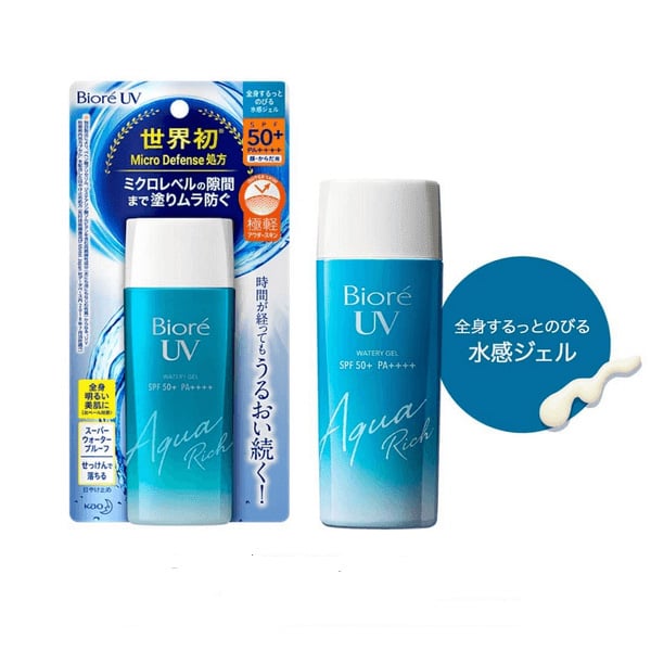 Biore UV Aqua Rich Watery Gel có kết cấu dạng gel lỏng