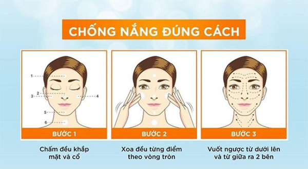 Hướng dẫn cách thoa kem chống nắng đúng cách