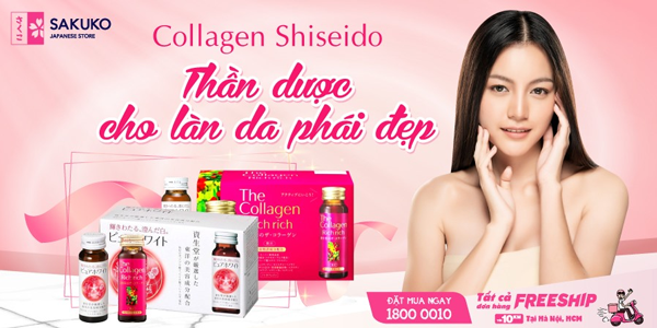 Collagen Shiseido tốt cho sắc đẹp