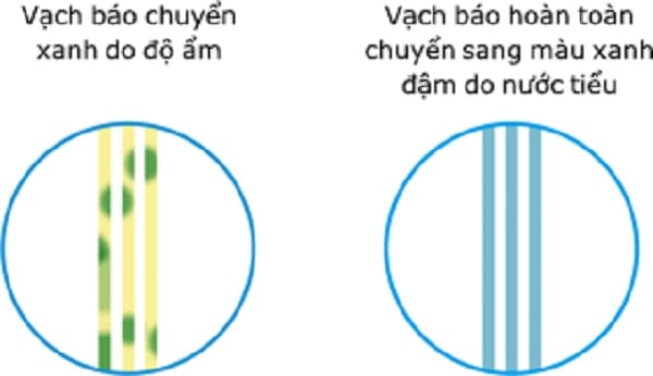 vạch báo thông minh của bỉm Merries giúp mẹ kiểm soát thời gian thay bỉm cho con tiện hơn.