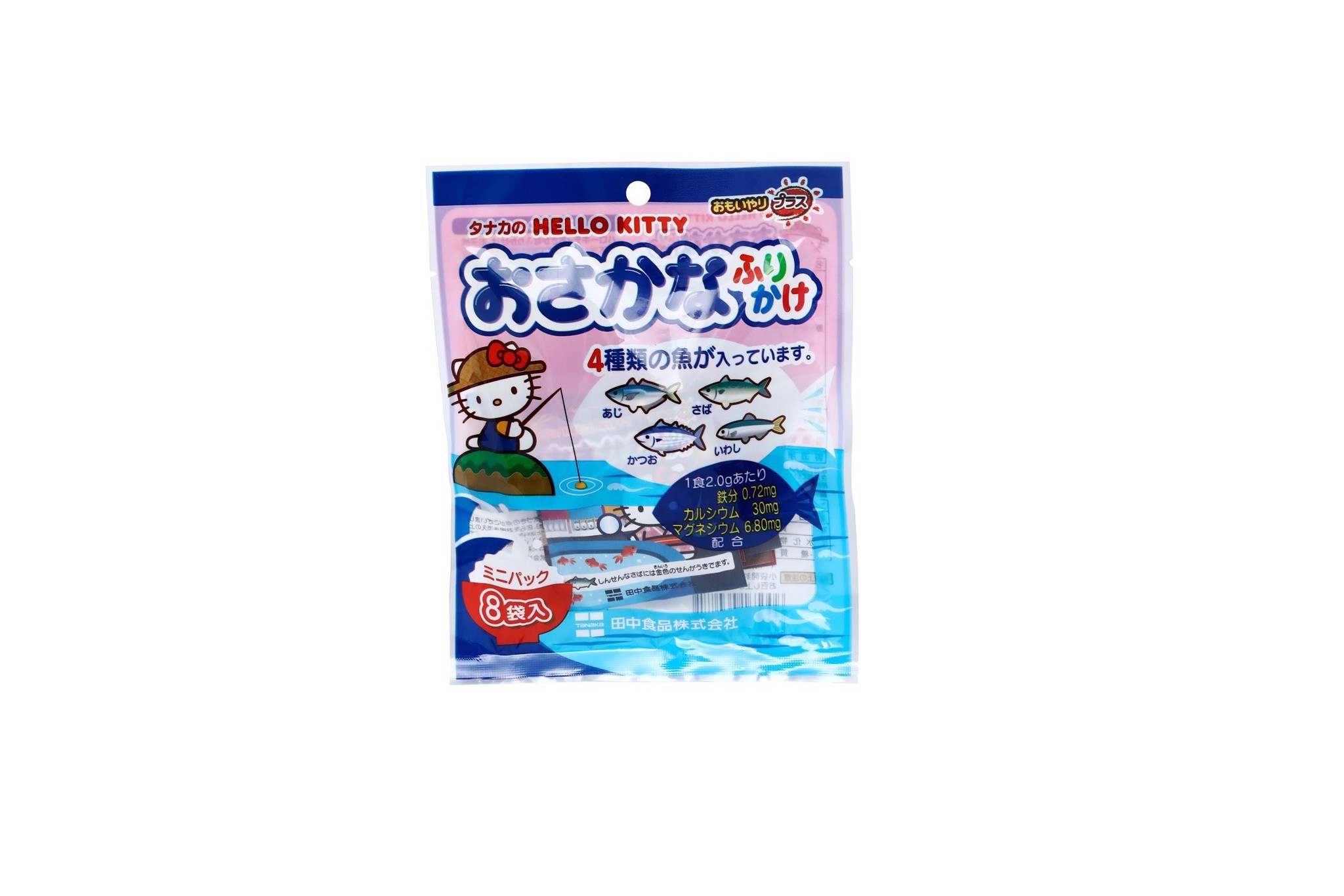 TANAKA FOODS - Rắc cơm vị cá HELLO KITTY 8 gói 