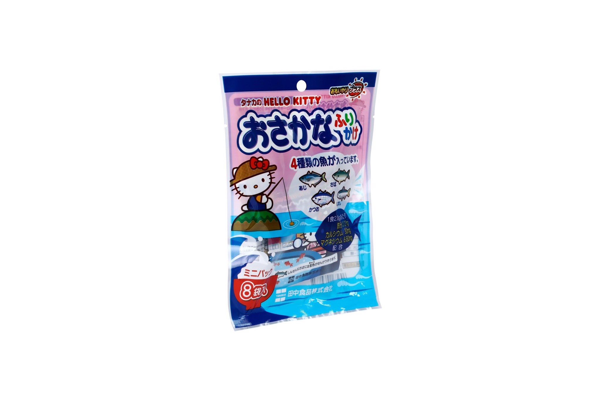 TANAKA FOODS - Rắc cơm vị cá HELLO KITTY 8 gói 