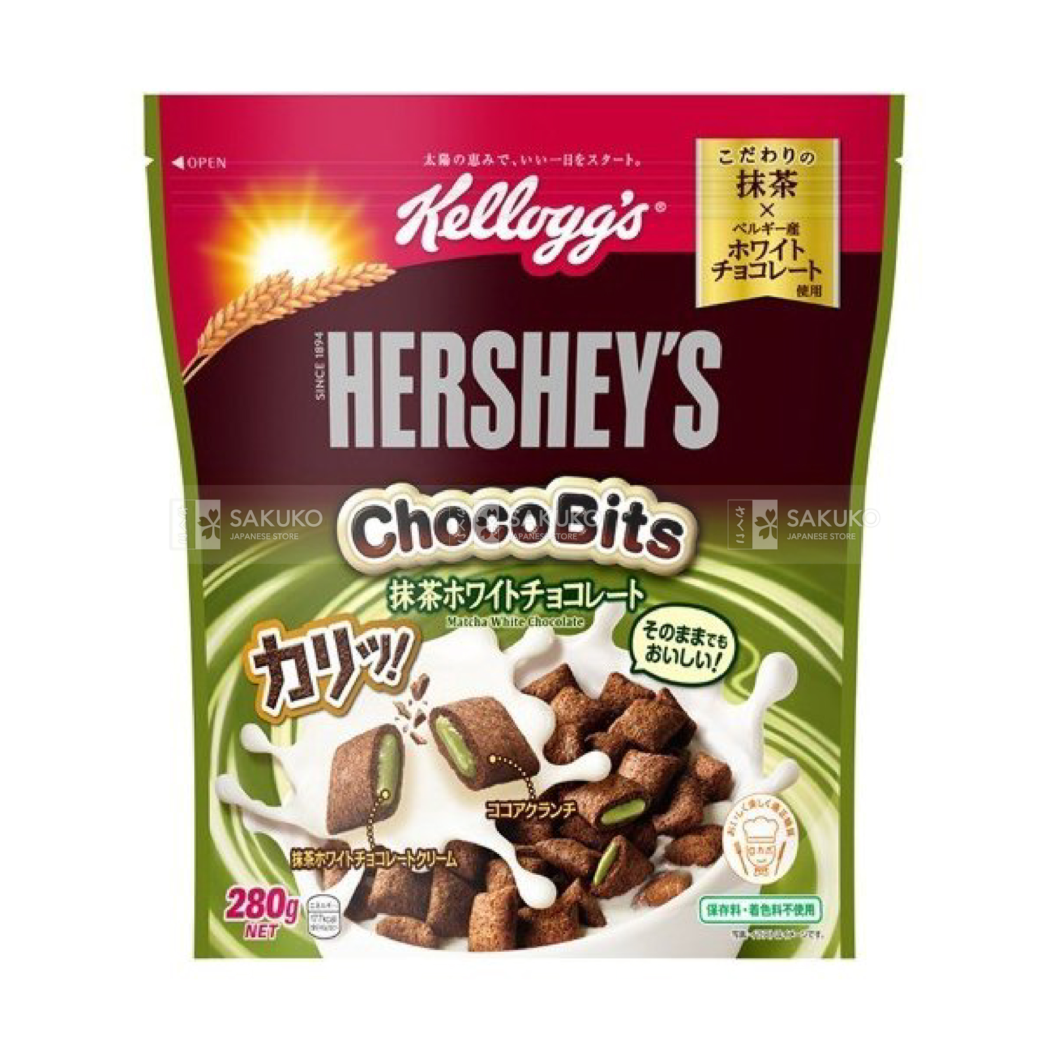  KELLOGG'S- Ngũ cốc Hershey's socola trà xanh 280g 