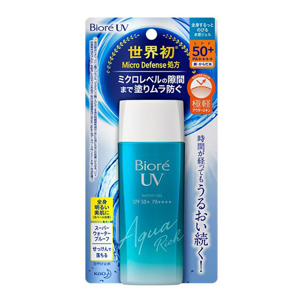 Kem chống nắng Biore UV Aqua Rich Watery Gel được thiết kế dạng chai nhựa