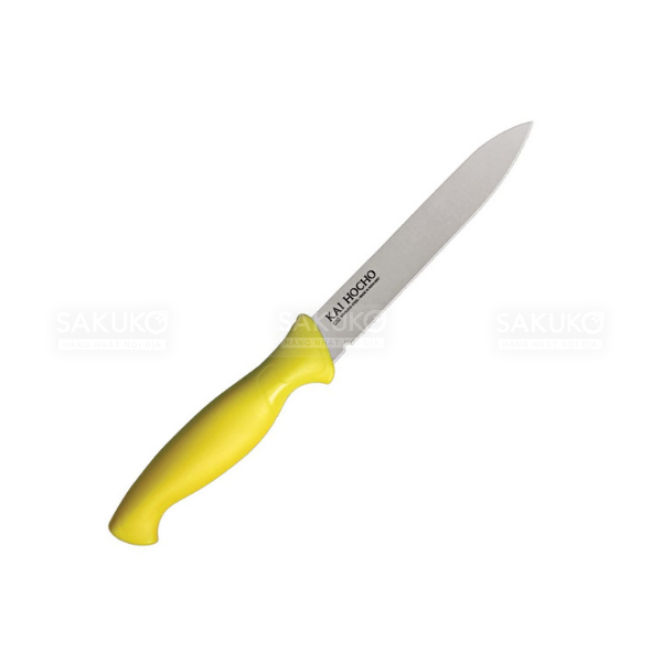  KAI- Dao nhà bếp màu vàng 112mm (Slim pack) 