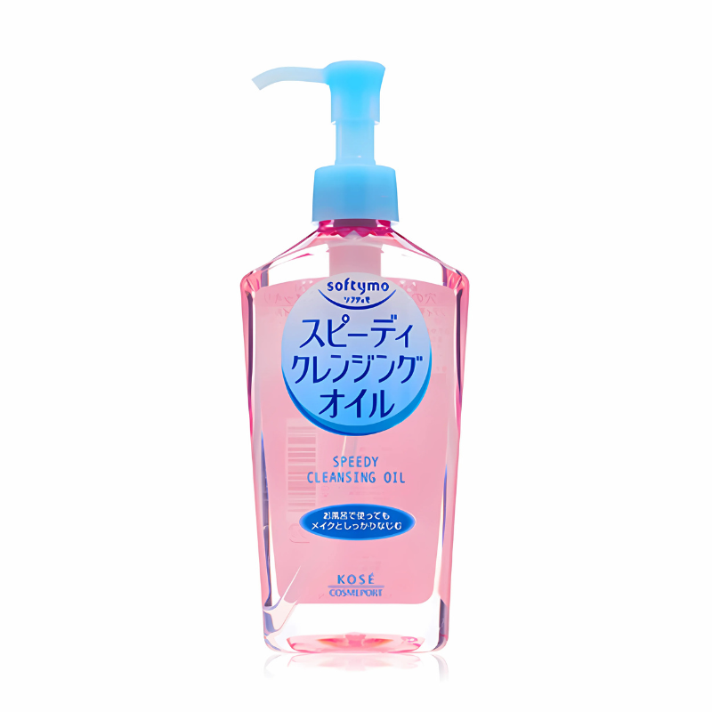  KOSE-Dầu Tẩy Trang Softymo làm sạch da 240ml(hồng) 
