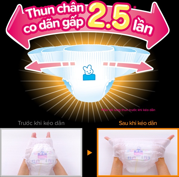 Thun chân co dãn gấp 2,5 lần ôm khít mềm mại