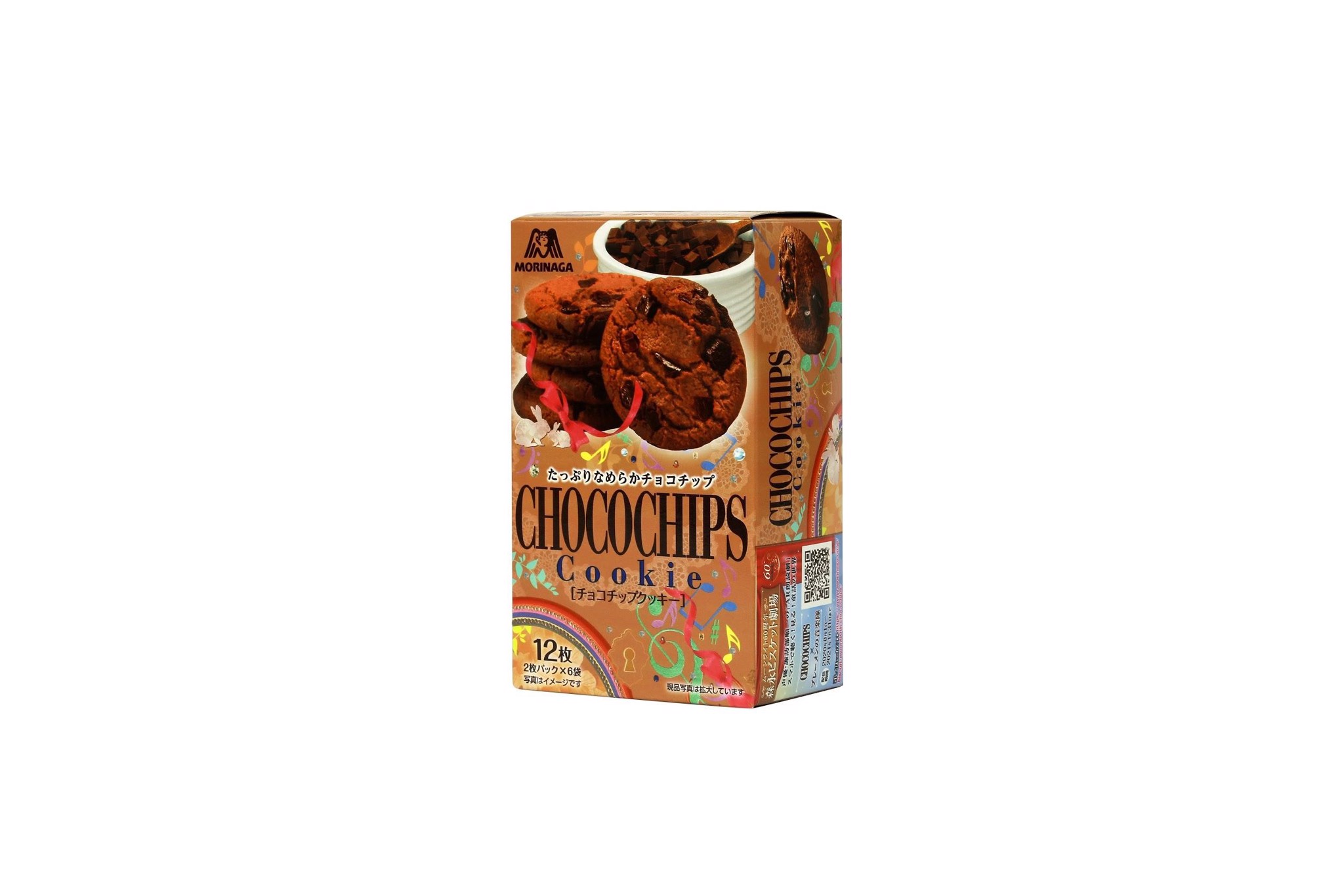 MORINAGA - Bánh quy cookie chocochip 12 chiếc