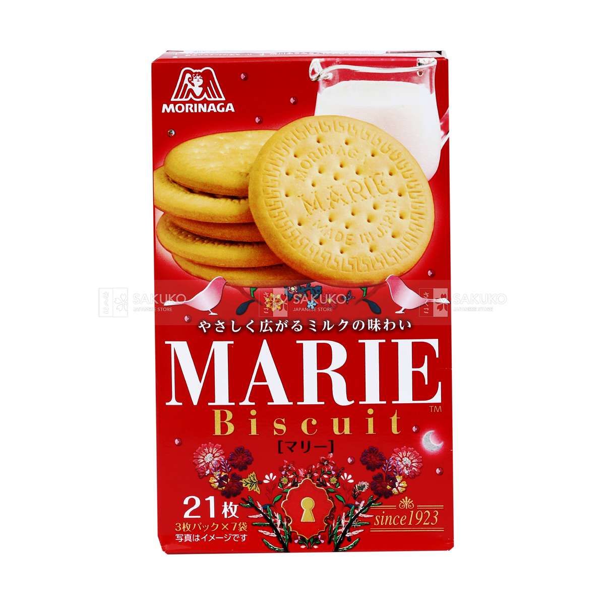  MORINAGA- Bánh quy Marie 21 chiếc 