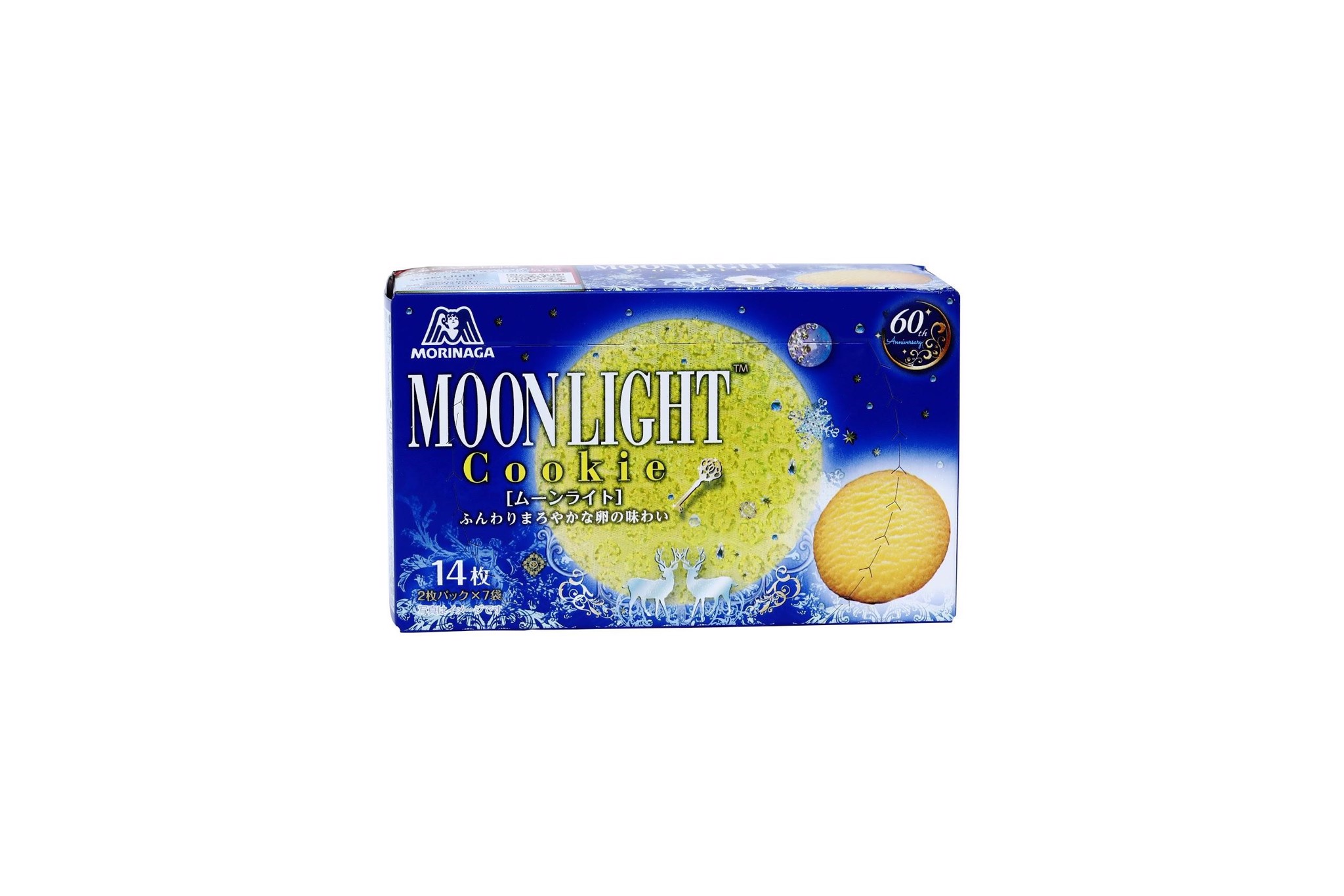 MORINAGA - Bánh quy Moon Light vị trứng 14 chiếc