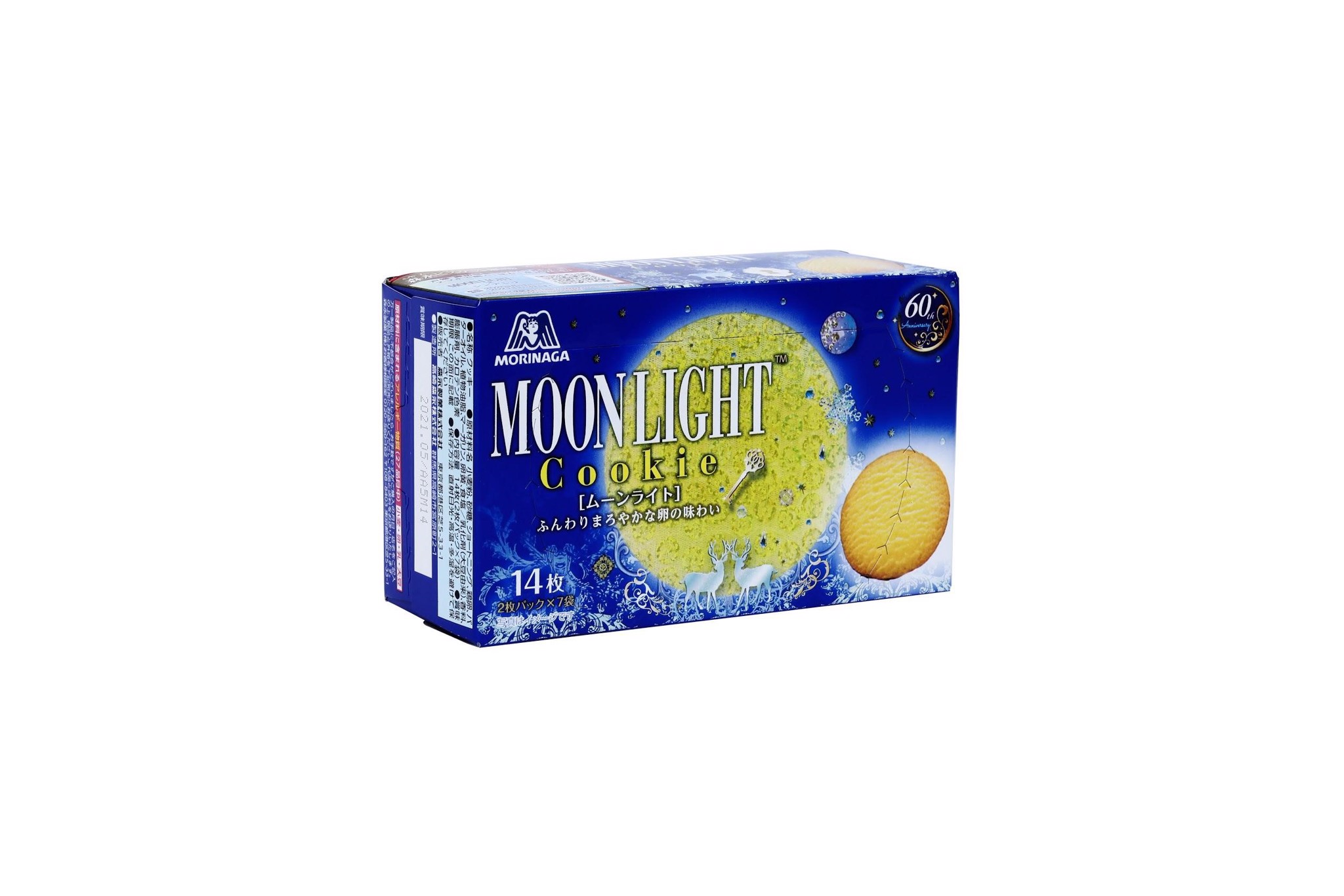 MORINAGA - Bánh quy Moon Light vị trứng 14 chiếc