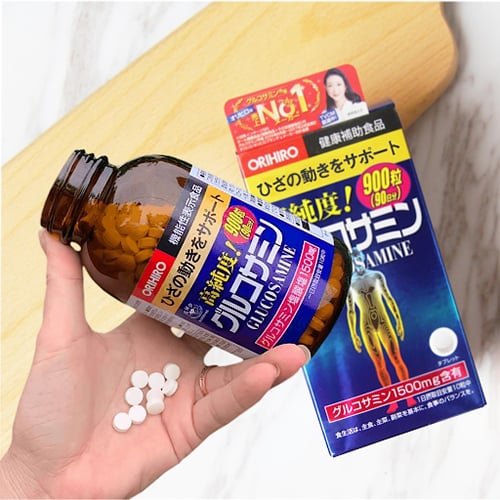 viên uống Glucosamine màu trắng