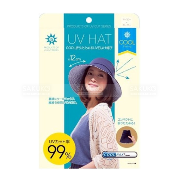  NEEDS-Mũ chống nắng gấp gọn Cool UFP50+ (Xanh sọc) 