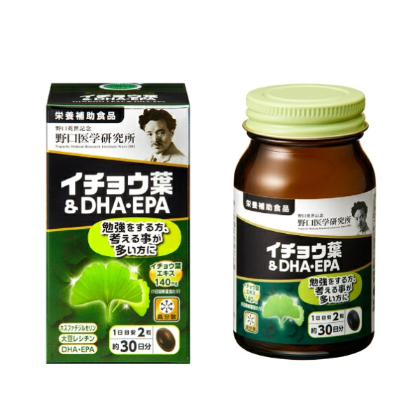 NOGUCHI- Viên uống Ginkgo Biloba bổ não DHA+EPA 60v