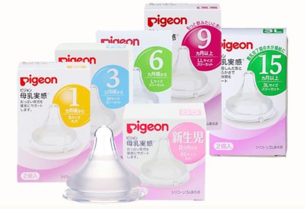 Núm ty cổ rộng Pigeon các size