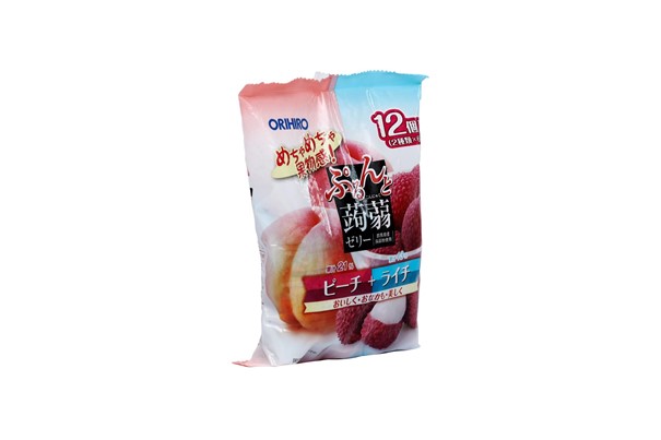 ORIHIRO - Thạch vị đào và vải 20g x 12 cái