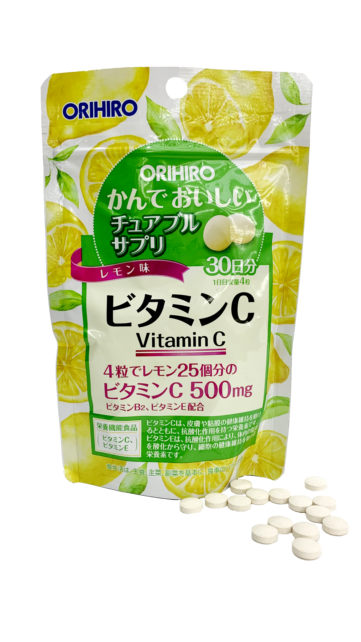 ORIHIRO- Viên nhai bổ sung Vitamin C (120 viên)
