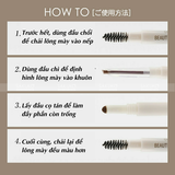  PICOMONTE- Chì kẻ mày 3 trong 1 3WAY màu nâu hồng 