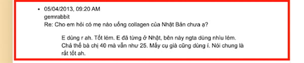 review collagen Nhật dạng bột