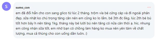 Sữa Glico giúp bé tăng cân, tiêu hóa tốt, hạn chế táo bón