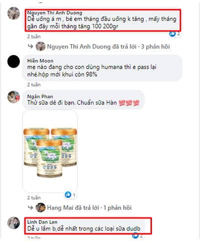 Các mẹ review sữa Meiji giúp tăng cân