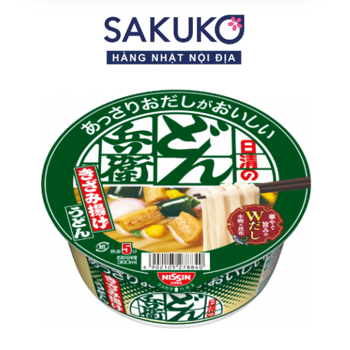  MYOJO- Mỳ udon Hyoban-ya đậu phụ chiên xắt nhỏ 72g 