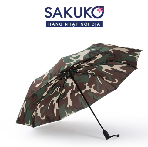  NAKATANI- Ô gấp hoạ tiết rằn ri chống rỉ sét55cm 
