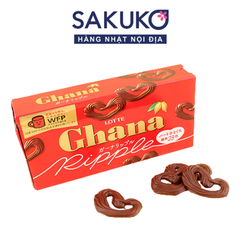  LOTTE- Socola Ghana Ripple 10 chiếc 