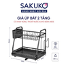  KAIYO -Giá úp bát 2 tầng có khay thoát nước38x29cm 